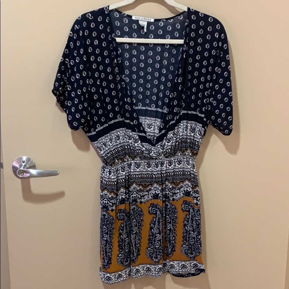 Printed mini tee dress